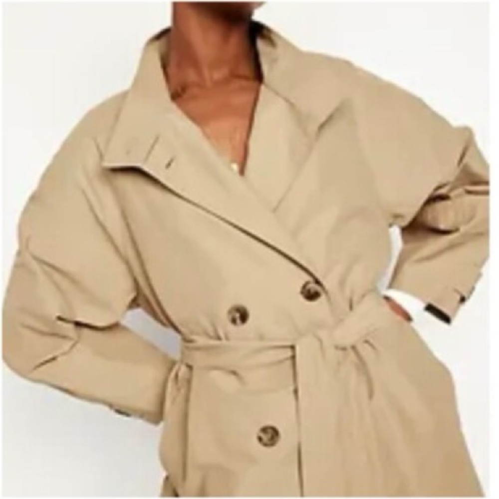 Old Navy Oversized Tan Trench Coat